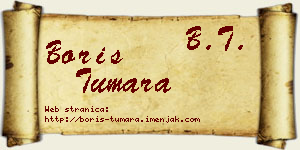 Boris Tumara vizit kartica